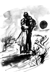 Ilustracija uz priču „Bojnik Jelen“